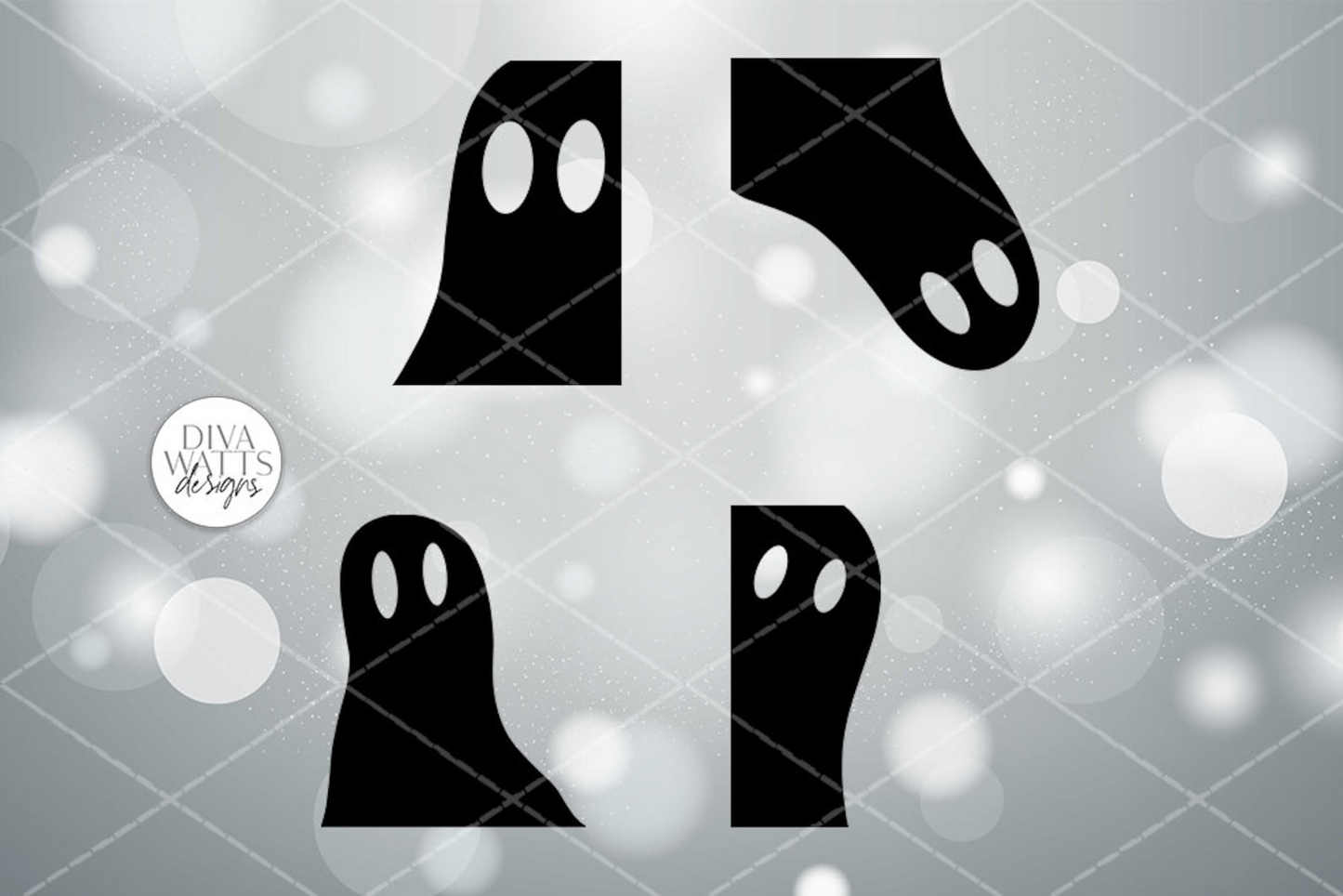 Ghost SVG Set | Halloween Sign / Design Set