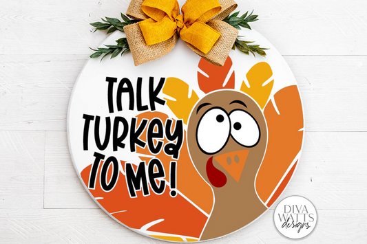 Talk Turkey To Me SVG | Funny Thanksgiving Design