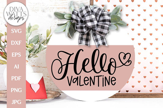 Hello Valentine SVG | Valentine's Day Design
