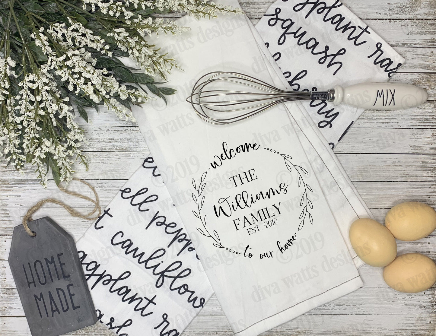 Welcome To Our Home SVG | Family Name Round Design