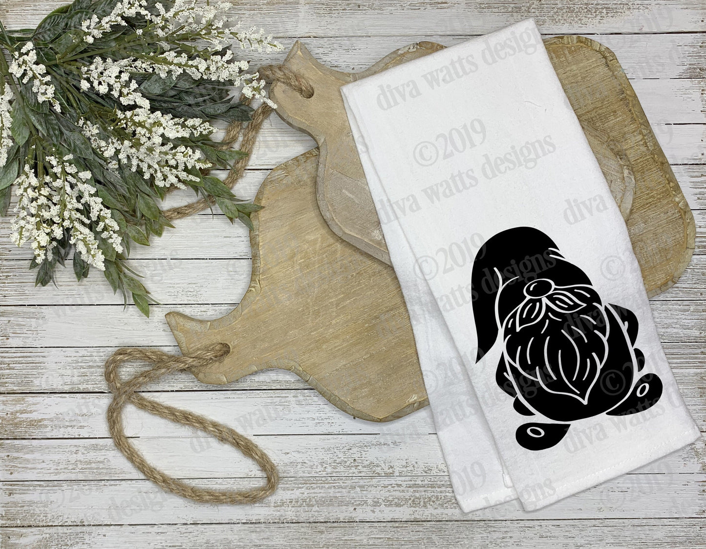 SVG Gnome | Solid | Farmhouse Rustic | Cutting File | DXF PNG eps jpg | Clipart | Instant Download | Vinyl Stencil htv | Sign T- Shirt Mat