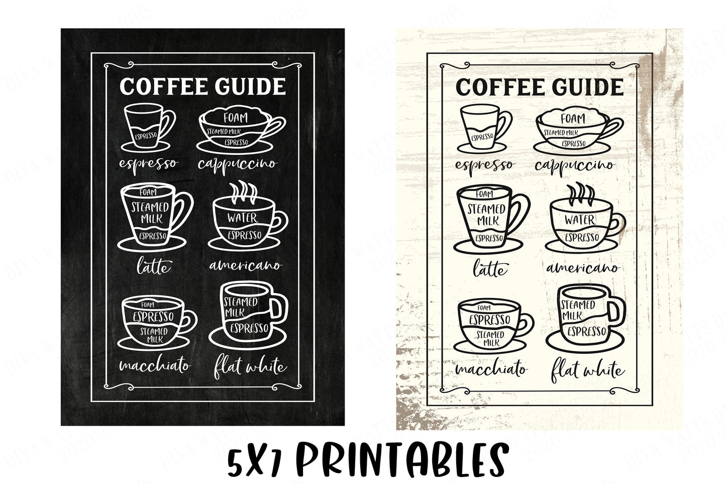 Coffee Menu SVG | Coffee Bar Sign SVG | Farmhouse Kitchen | dxf and more!