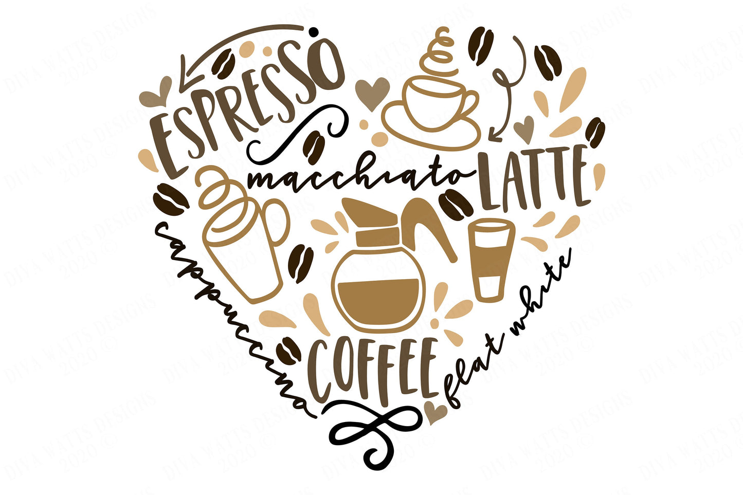 Coffee Lovers Heart SVG | Coffee Bar Sign | Farmhouse Sign SVG | dxf and more