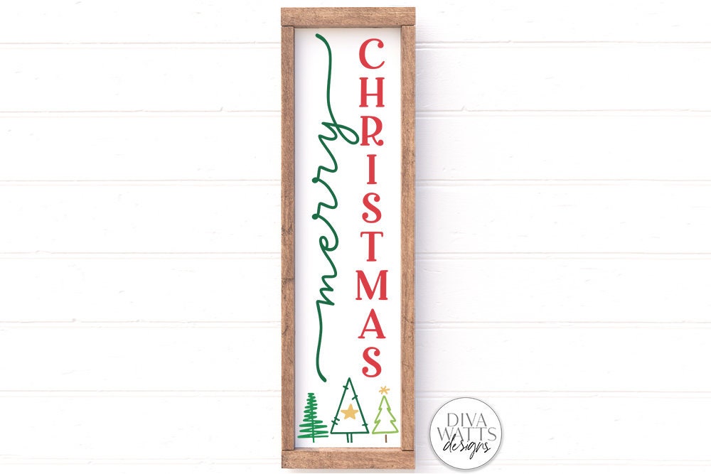 Vertical Christmas SVG Bundle | Winter Porch Sign Makers Bundle