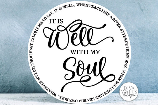 It Is Well With My Soul SVG | Round Design
