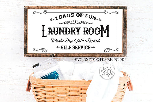 Loads of Fun SVG | Farmhouse Laundry Room Design