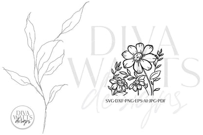 Daisy Artwork SVG | Spring Floral Design