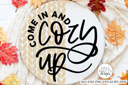 Come In And Cozy Up SVG | Fall Knit Sweater Design