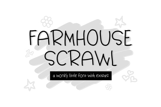 Farmhouse Scrawl Font Wonky Farmhouse Font Farmhouse Typography Rustic Font Rustic Typography Quriky Font For Farmhouse Projects San Serif