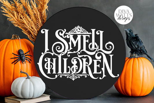 I Smell Children Gothic SVG | Halloween Witch Word Art Design