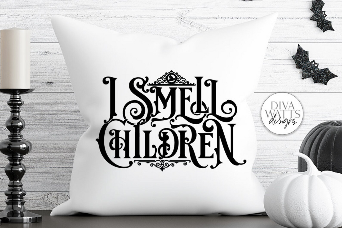 I Smell Children Gothic SVG | Halloween Witch Word Art Design