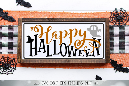 Happy Halloween | Fall Autumn | Cutting File and Printable | SVG DXF JPG and More!