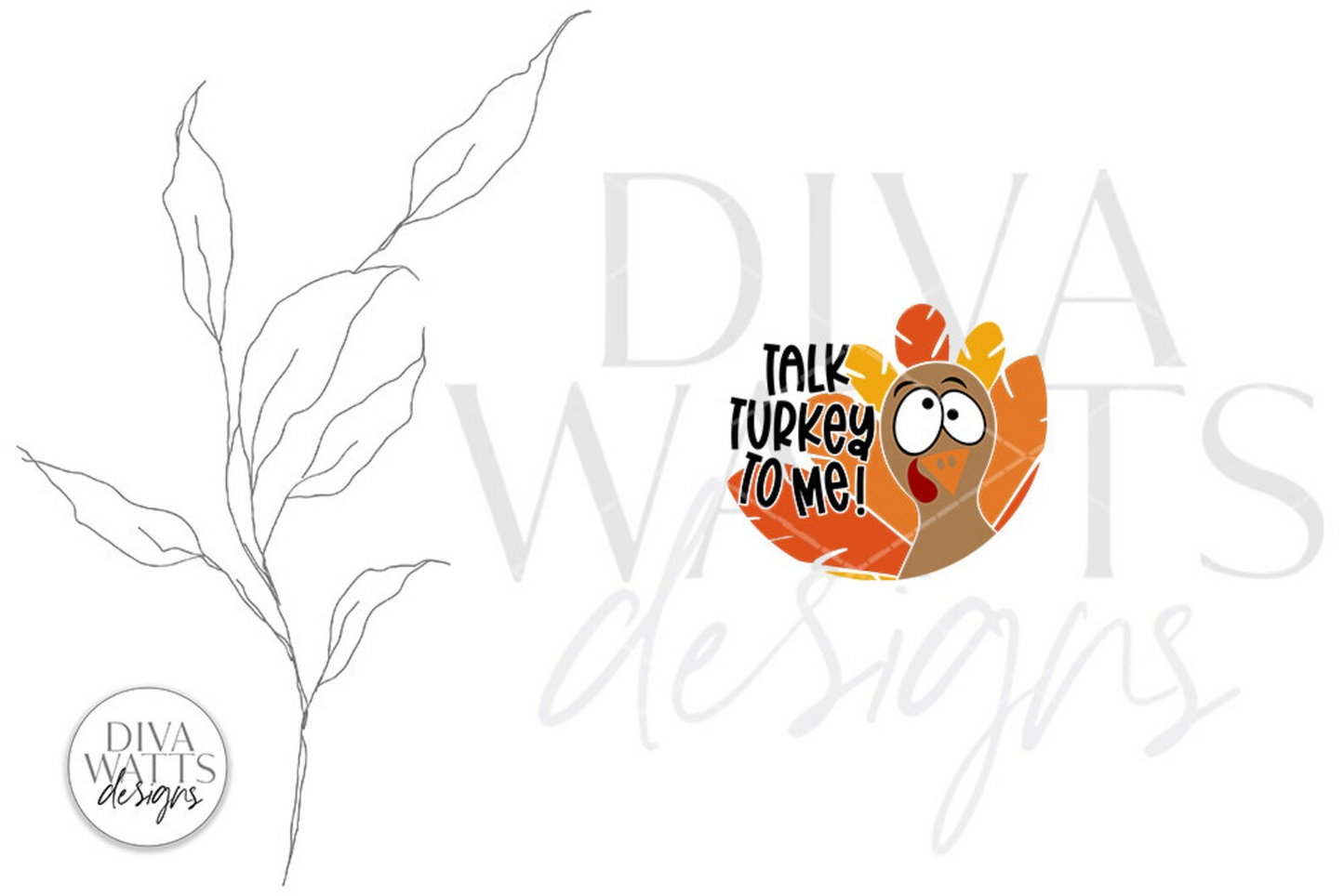 Talk Turkey To Me SVG | Funny Thanksgiving Design