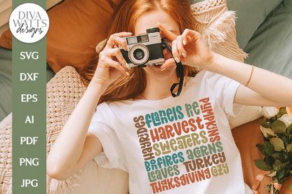 Retro Subway Art Fall SVG