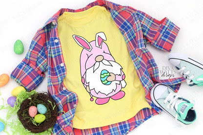 SVG | Easter Bunny Gnome | Cutting File | Egg Ears Cotton Tail | Layered | Vinyl Stencil HTV | Sign Shirt Tumbler Basket | Laser | PNG jpg