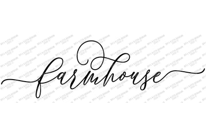 SVG | Farmhouse | Cutting File | Script | Sign | Cut Vinyl Stencil HTV | Rustic Vintage | png eps jpg ai pdf | Tails