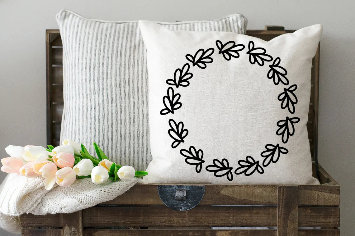 Farmhouse Wreath Collection | Cutting Files and Clipart | Set of 10 | Florals Greenery and More!