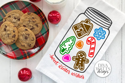 Sweet Winter Wishes SVG | Gingerbread Christmas Jar Design