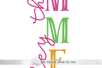 Hey There Summer Vertical SVG | Front Porch Leaning Sign SVG | dxf and more!