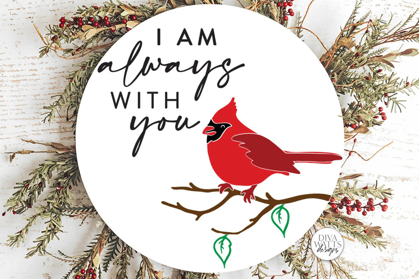 I am always with you SVG | Red Cardinal Memorial Design