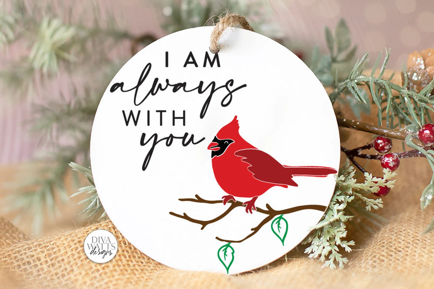 I am always with you SVG | Red Cardinal Memorial Design
