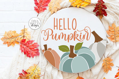 Hello Pumpkin SVG | Fall / Autumn Design