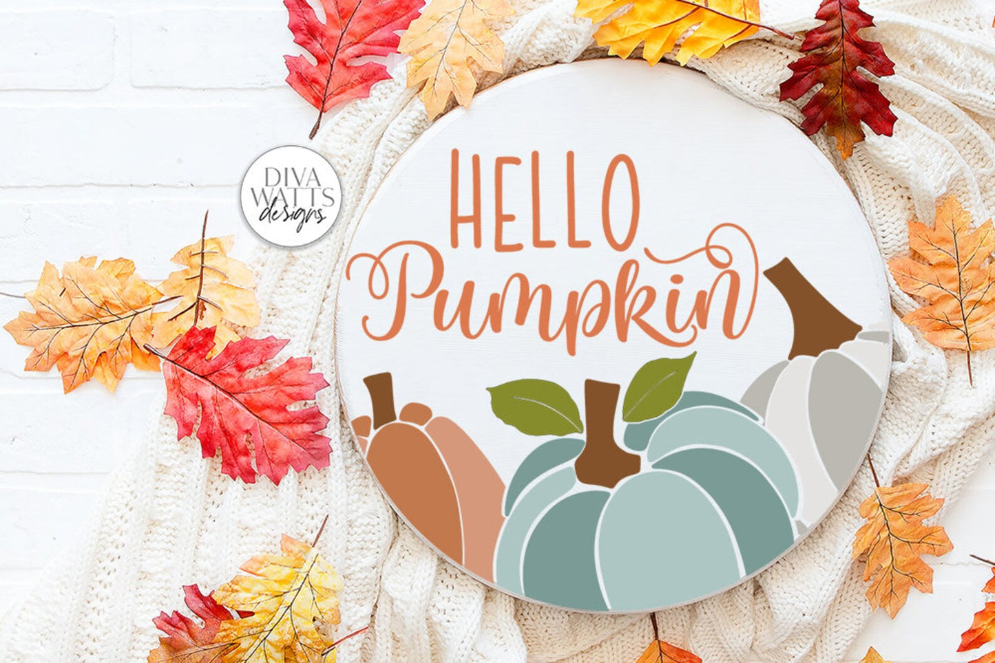 Hello Pumpkin SVG | Fall / Autumn Design