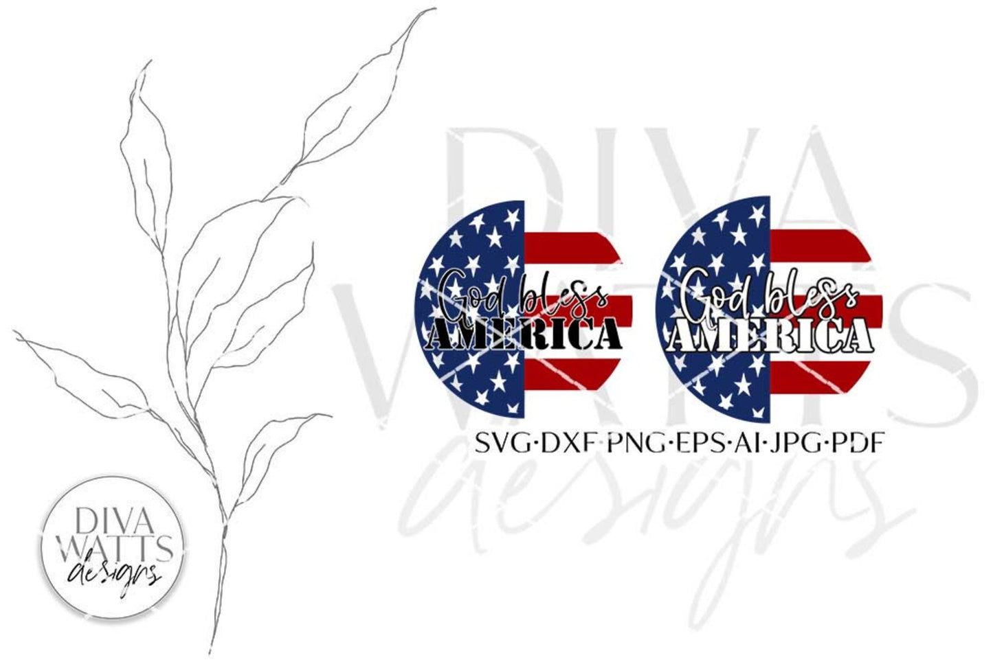 God Bless America SVG | 4th of July Design