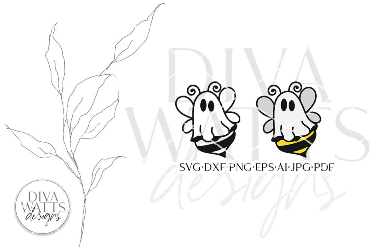 Boo Bees SVG | Funny Halloween Ghost Design