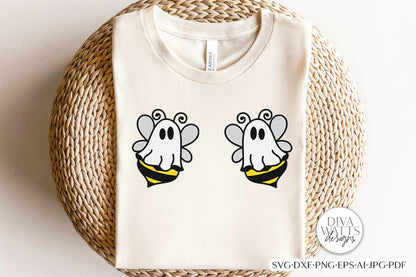 Boo Bees SVG | Funny Halloween Ghost Design