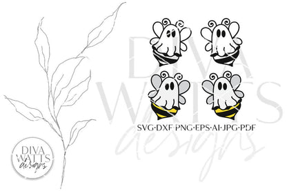 Boo Bees SVG | Funny Halloween Ghost Design