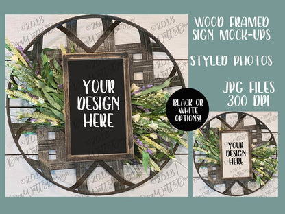 Mock-Up Wood Sign Bundle | 8 JPG Files | Farmhouse Styled Photography | Instant Download