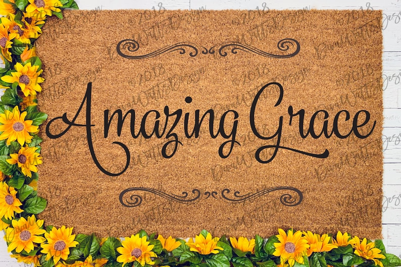 SVG Amazing Grace | Farmhouse | Hymn | Art | Vinyl Stencil | Cutting File | Instant Download | DXF | PNG