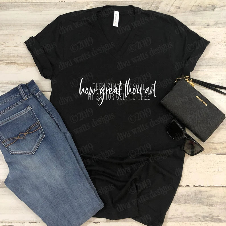 SVG | How Great Thou Art | Then Sings My Soul | Cutting File | Christian Hymn Song Music | Vinyl Stencil HTV | Farmhouse Rustic Sign | dxf