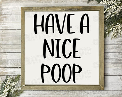 SVG Bathroom Humor Bundle | Nice Butt | Hello Sweet Cheeks | Would Poop Here Again | Booty Call | Have A Nice Poop | DXF PNG Cutting Files