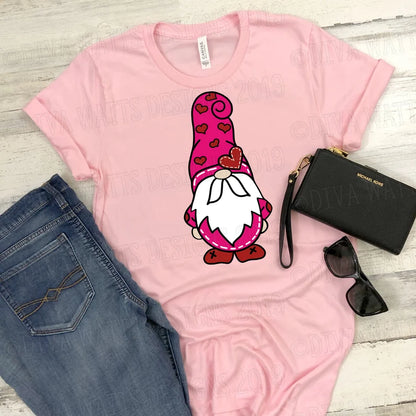 SVG Valentine's Day Gnome | Cutting File | Heart | Clipart | DXF PNG eps jpg pdf ai | Vinyl Stencil htv | Shirt Sign Cards Blanket Tea Towel