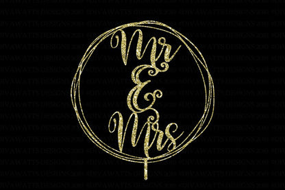 SVG | Mr. & Mrs. Cake Topper | Cutting File | Wedding Vow Renewal Anniversary | PNG | Mr Mrs | Farmhouse Wreath | Simple Rustic Vintage Easy