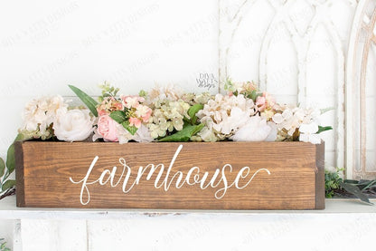 SVG | Farmhouse | Cutting File | Script | Sign | Cut Vinyl Stencil HTV | Rustic Vintage | png eps jpg ai pdf | bouncy
