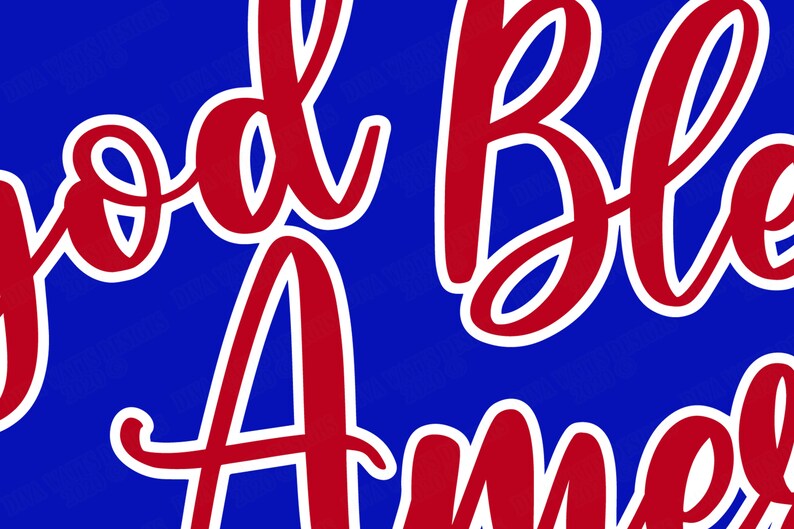 God Bless America - Cutting File - United States - USA Shirt Sign - SVG DXF - 4th of July Independence Day | Country Silhouette | Vinyl htv