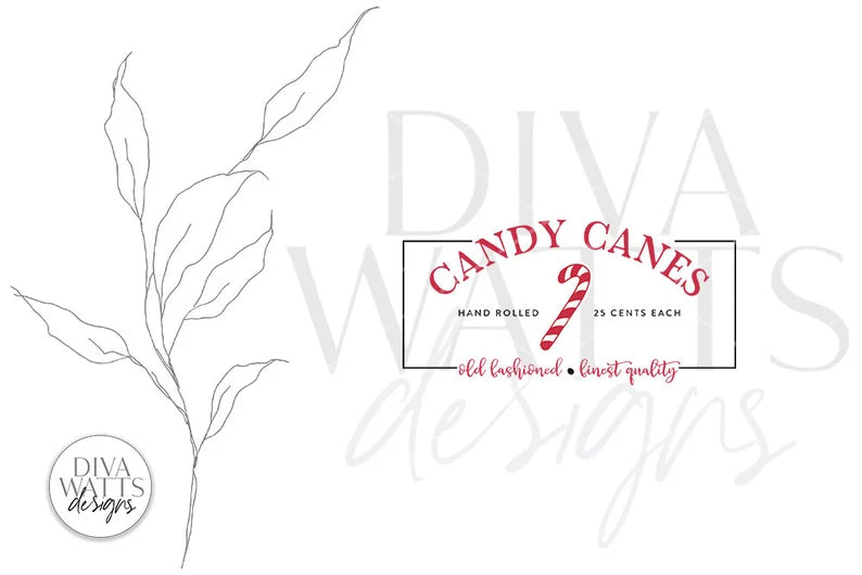 Candy Canes SVG | Christmas / Winter Design