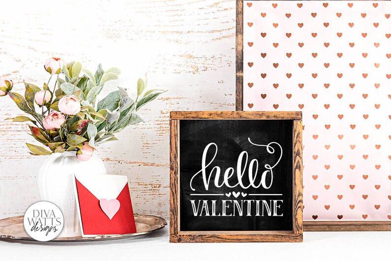 Hello Valentine SVG | Valentine's Day Design
