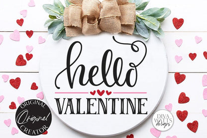 Hello Valentine SVG | Valentine's Day Design