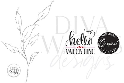 Hello Valentine SVG | Valentine's Day Design