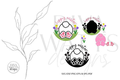Hoppy Easter SVG | Easter Bunny Design