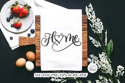 Home With Heart SVG