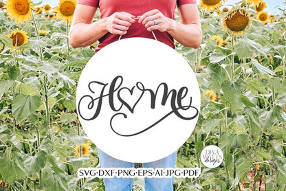 Home With Heart SVG