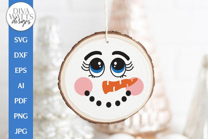Snowman Face SVG | Christmas / Winter Design