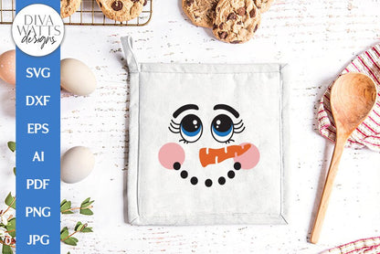 Snowman Face SVG | Christmas / Winter Design