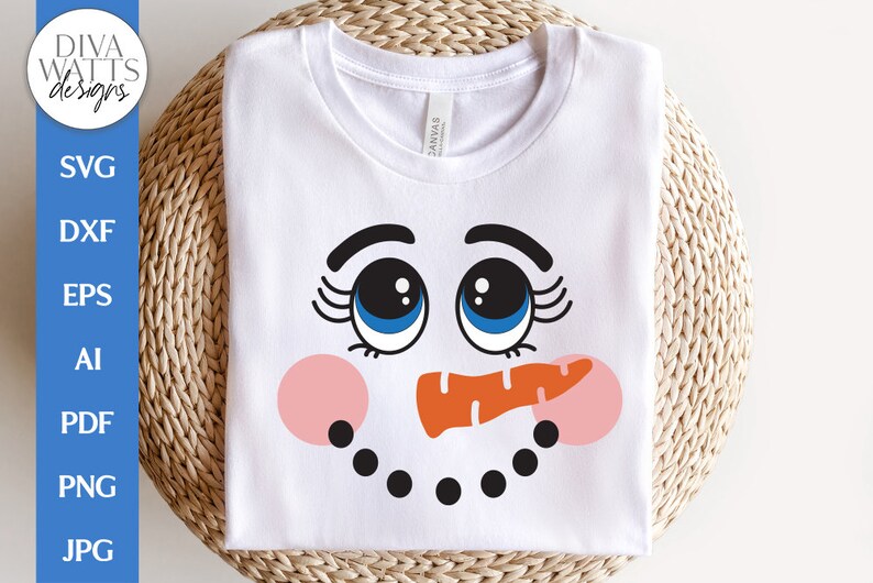 Snowman Face SVG | Christmas / Winter Design