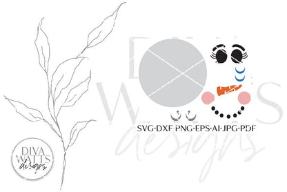 Snowman Face SVG | Christmas / Winter Design